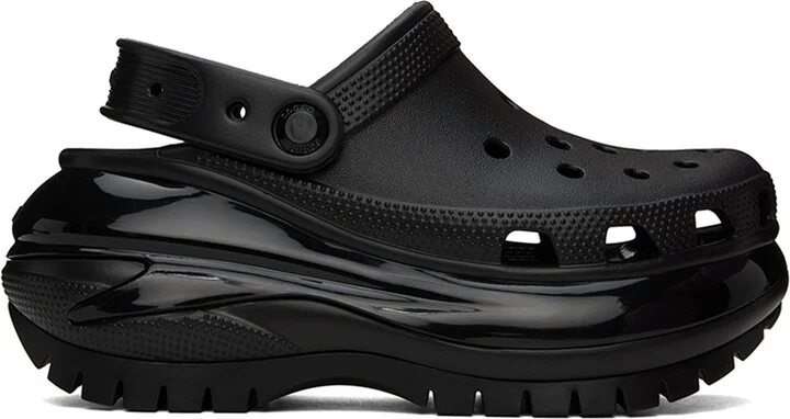 Crocs Black Mega Crush Clogs