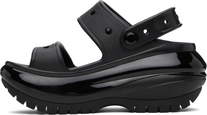 Crocs Black Mega Crush Sandals - Image 3