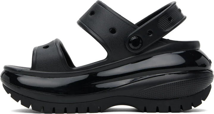 Crocs Black Mega Crush Sandals - Image 3