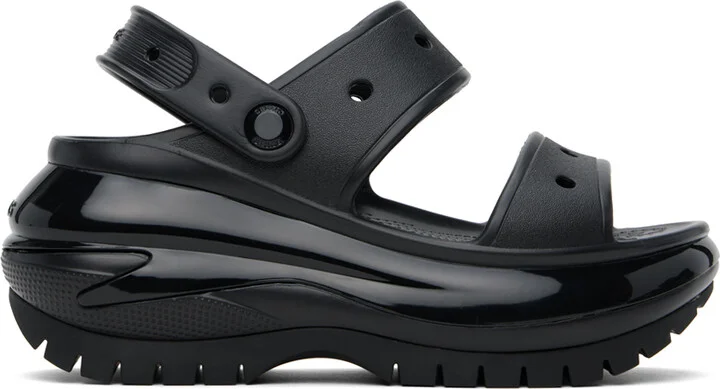 Crocs Black Mega Crush Sandals