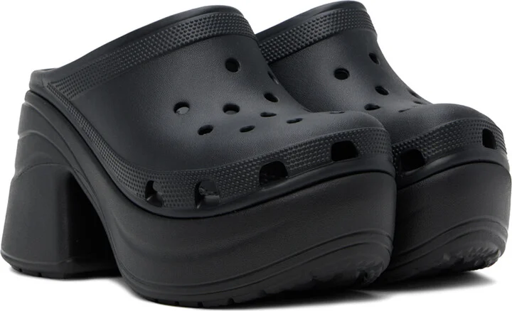 Crocs Black Siren Heels - Image 4