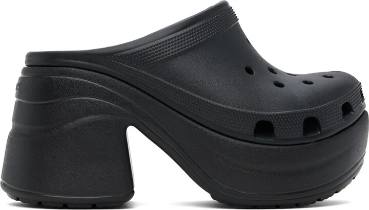 Crocs Black Siren Heels