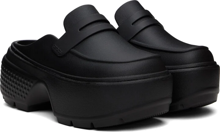Crocs Black Stomp Loafers - Image 4