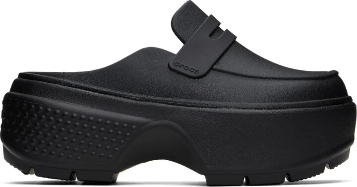 Crocs Black Stomp Loafers