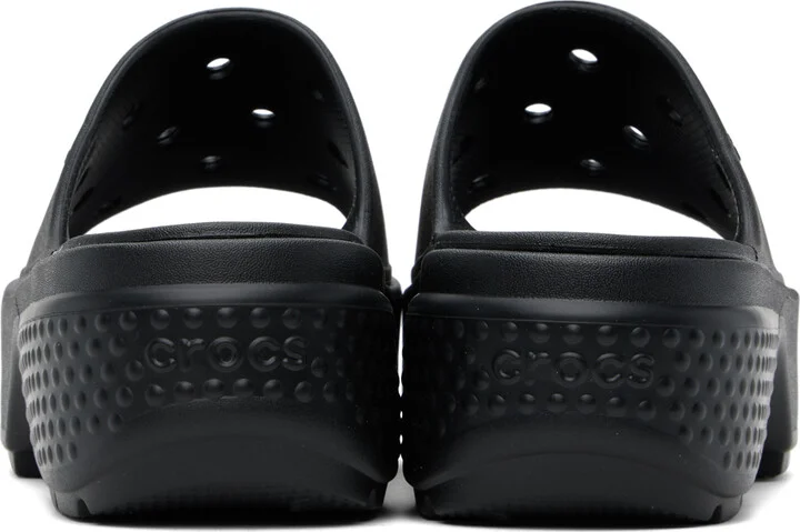 Crocs Black Stomp Slides - Image 2