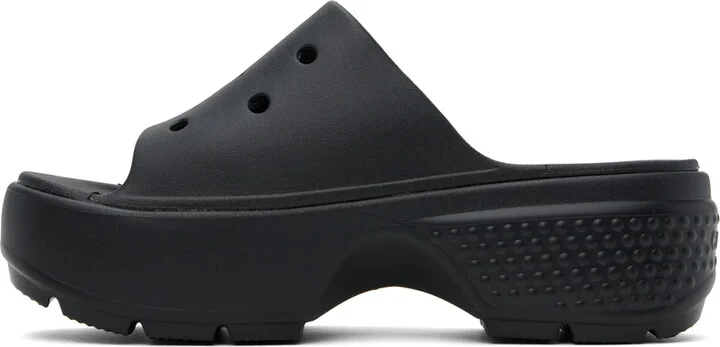 Crocs Black Stomp Slides - Image 3