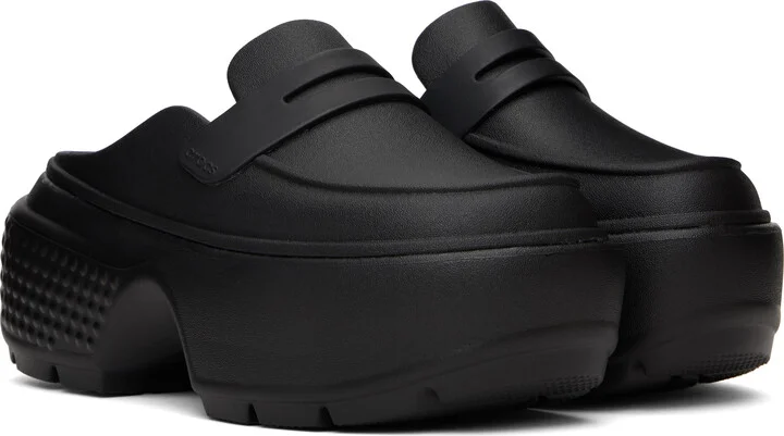 Crocs Black Stomp Slip-on Loafers - Image 4