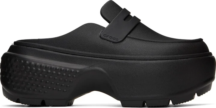 Crocs Black Stomp Slip-on Loafers