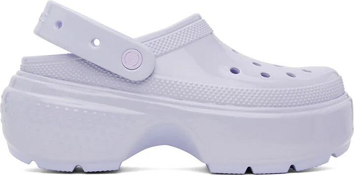 Crocs Blue Stomp High Shine Clogs