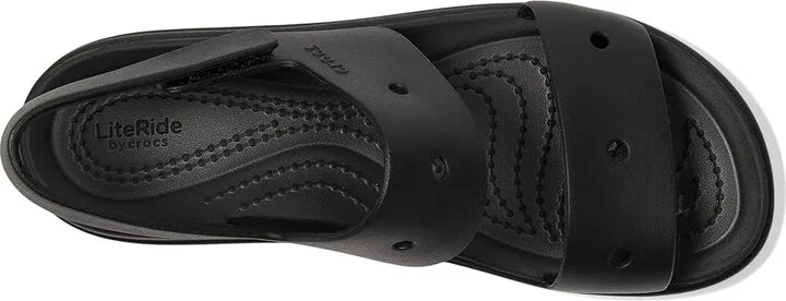 Crocs Brooklyn 4U Low Wedges Women's Sandals Black : 9 M, Synthetic - Image 2