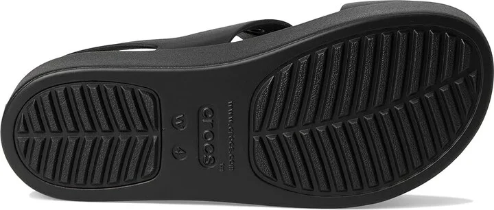 Crocs Brooklyn 4U Low Wedges Women's Sandals Black : 9 M, Synthetic - Image 3