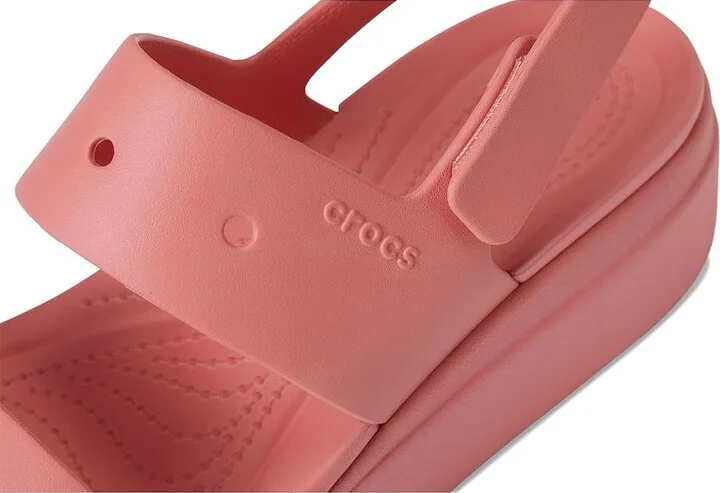 Crocs Brooklyn 4U Low Wedges Women's Sandals Hot Blush : 5 M, Synthetic - Image 7
