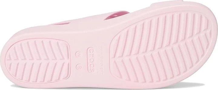 Crocs Brooklyn 4U Low Wedges Women's Sandals Pink Milk : 6 M, Synthetic - Image 3