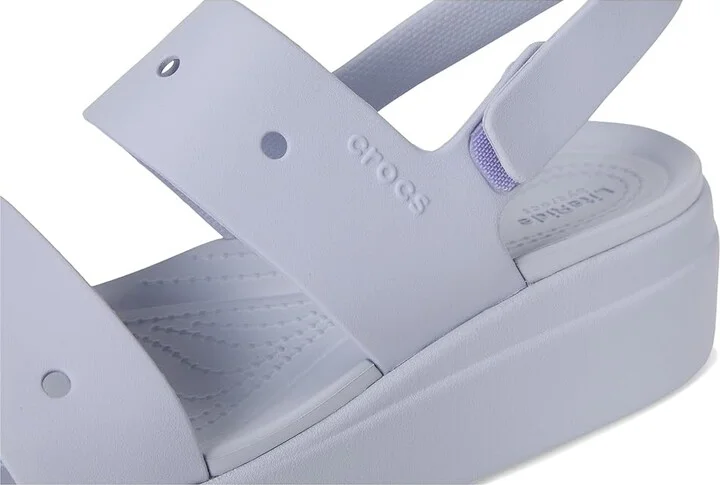 Crocs Brooklyn 4U Low Wedges Women's Sandals Purple Moon : 9 M, Synthetic - Image 7