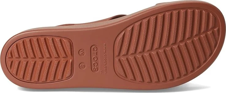 Crocs Brooklyn 4U Low Wedges Women's Sandals Rust : 5 M, Synthetic - Image 3