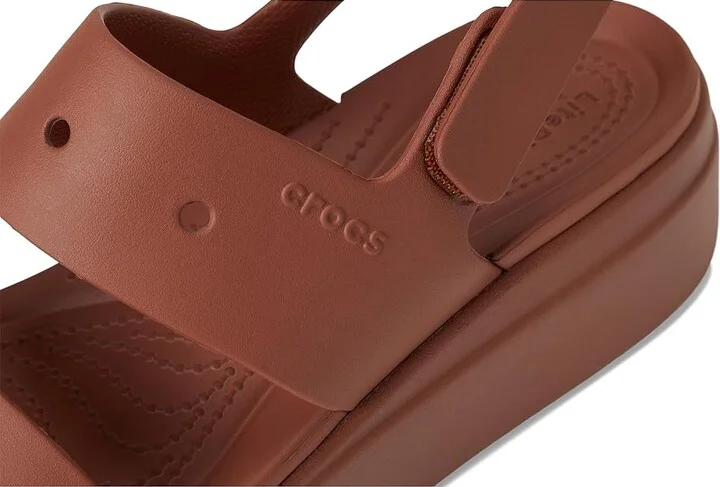 Crocs Brooklyn 4U Low Wedges Women's Sandals Rust : 5 M, Synthetic - Image 7