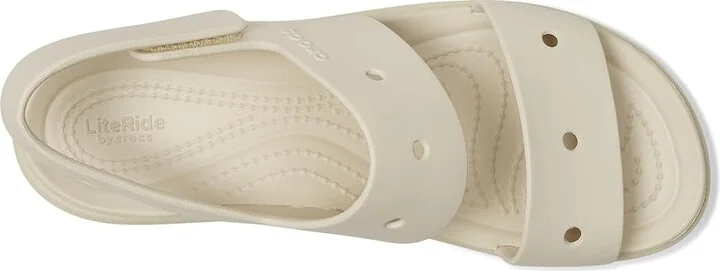 Crocs Brooklyn 4U Low Wedges Women's Sandals Stucco : 4 M, Synthetic - Image 2