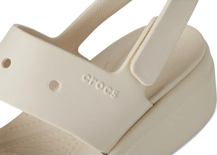Crocs Brooklyn 4U Low Wedges Women's Sandals Stucco : 4 M, Synthetic - Image 7