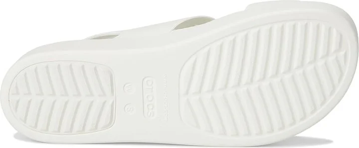 Crocs Brooklyn 4U Low Wedges Women's Sandals White : 4 M, Synthetic - Image 3