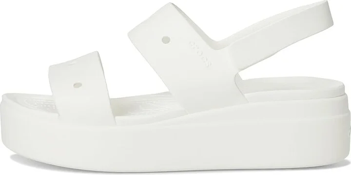 Crocs Brooklyn 4U Low Wedges Women's Sandals White : 4 M, Synthetic - Image 6