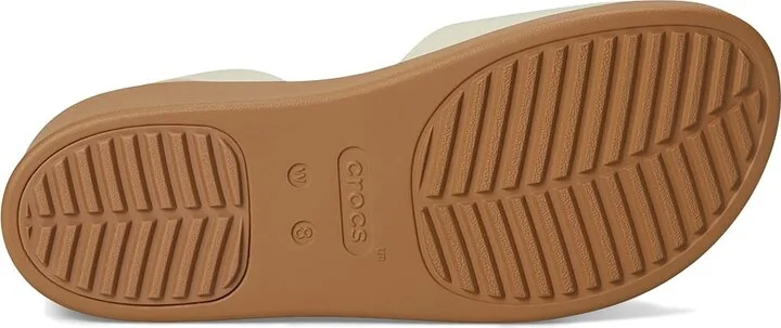 Crocs Brooklyn Ankle Strap Wedges Women's Shoes Sandstone/Sepia : 9 M - Image 3