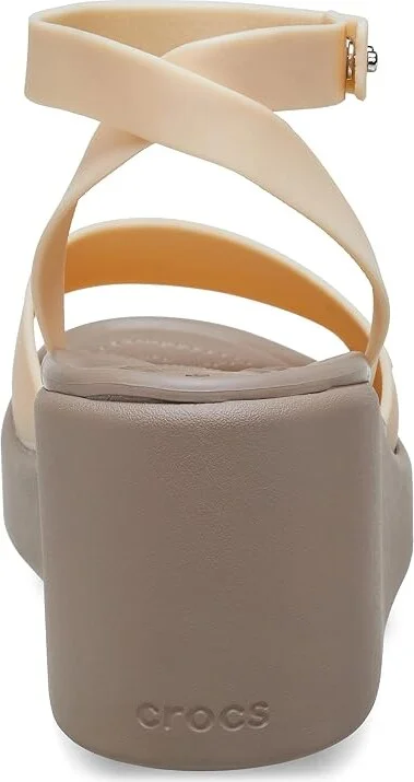 Crocs Brooklyn Ankle Strap Wedges Women's Shoes Shitake : 10 M - Image 4