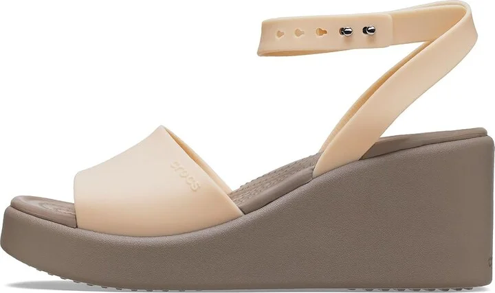 Crocs Brooklyn Ankle Strap Wedges Women's Shoes Shitake : 10 M - Image 5