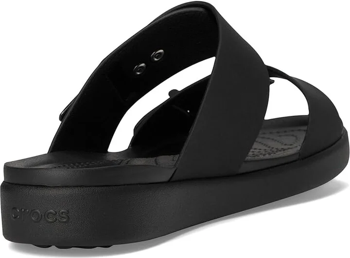 Crocs Brooklyn Buckle Low Low Women's Sandals Black : 11 M, Synthetic - Image 4