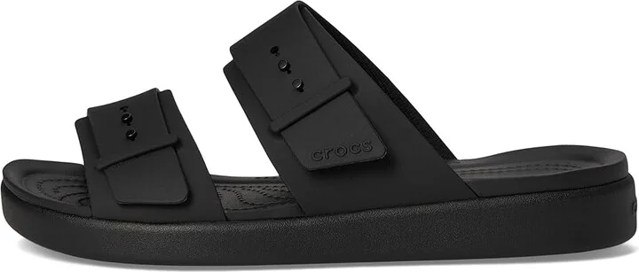 Crocs Brooklyn Buckle Low Low Women's Sandals Black : 11 M, Synthetic - Image 6