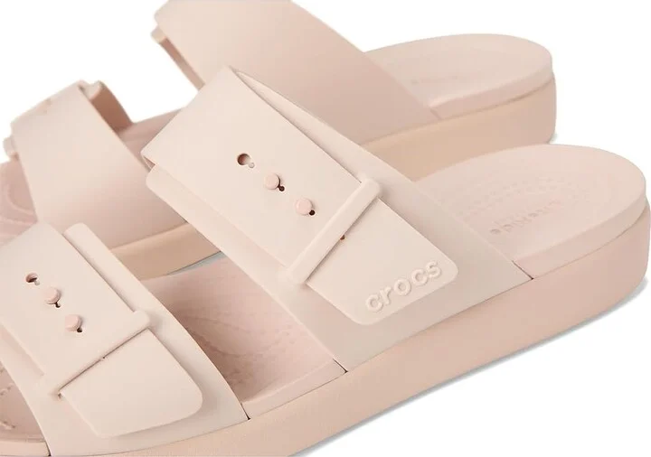 Crocs Brooklyn Buckle Low Low Women's Sandals Quartz : 9 M, Synthetic - Image 7