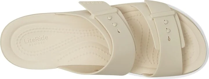 Crocs Brooklyn Buckle Low Low Women's Sandals Sandstone : 6 M, Synthetic - Image 2