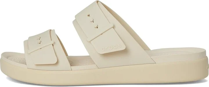 Crocs Brooklyn Buckle Low Low Women's Sandals Sandstone : 6 M, Synthetic - Image 6