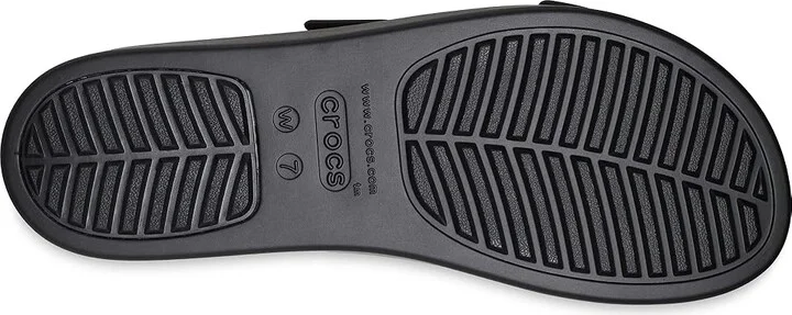 Crocs Brooklyn Buckle Low Wedge Women's Shoes Black 1 : 10 M - Image 3