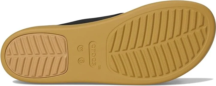 Crocs Brooklyn Buckle Low Wedge Women's Shoes Black/Tan : 9 M - Image 3