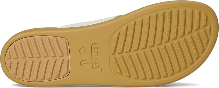 Crocs Brooklyn Buckle Low Wedge Women's Shoes Chalk/Tan : 8 M - Image 3