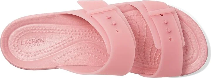 Crocs Brooklyn Buckle Low Wedge Women's Shoes Rosette : 11 M - Image 2