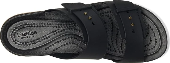 Crocs Brooklyn Cork Buckle Sandals Women's Sandals Black : 8 M - Image 2