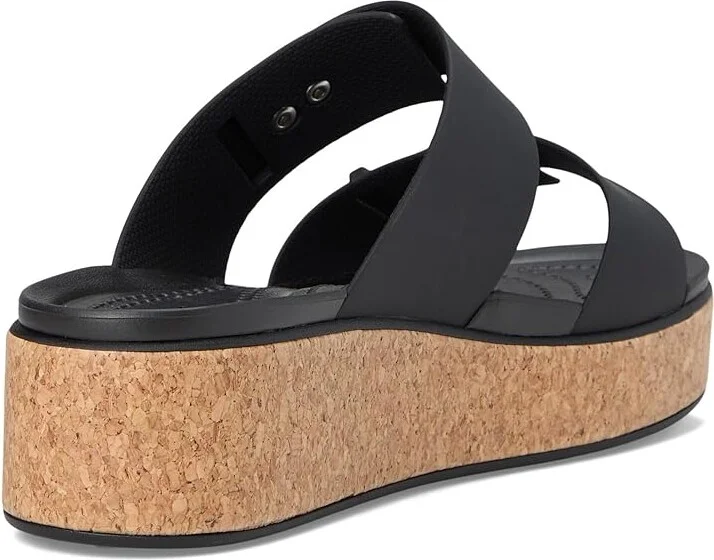 Crocs Brooklyn Cork Buckle Sandals Women's Sandals Black : 8 M - Image 4