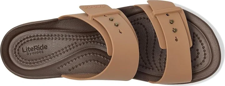 Crocs Brooklyn Cork Buckle Sandals Women's Sandals Milk Chocolate : 7 M - Image 2