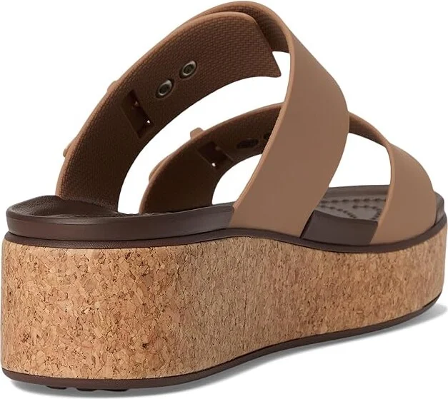 Crocs Brooklyn Cork Buckle Sandals Women's Sandals Milk Chocolate : 7 M - Image 4