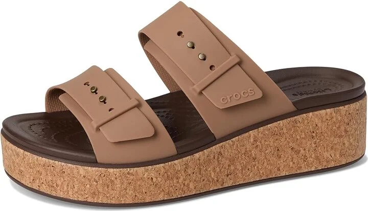 Crocs Brooklyn Cork Buckle Sandals Women's Sandals Milk Chocolate : 7 M - Image 5