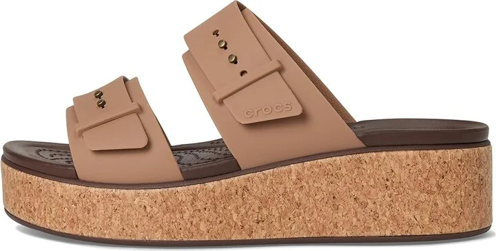 Crocs Brooklyn Cork Buckle Sandals Women's Sandals Milk Chocolate : 7 M - Image 6