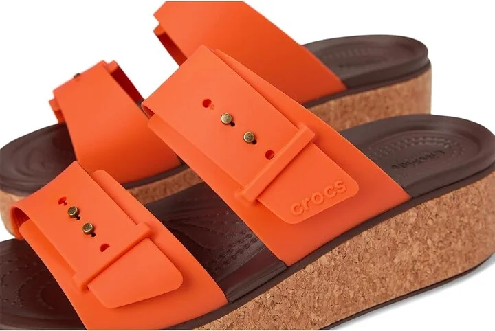 Crocs Brooklyn Cork Buckle Sandals Women's Sandals Topaz : 8 M - Image 7
