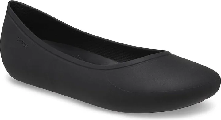 Crocs Brooklyn Flat Women's Shoes Black : 10 M, Synthetic
