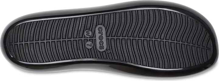 Crocs Brooklyn Flat Women's Shoes Black/High Shine : 5 M, Synthetic - Image 3
