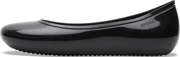Crocs Brooklyn Flat Women's Shoes Black/High Shine : 5 M, Synthetic - Image 5
