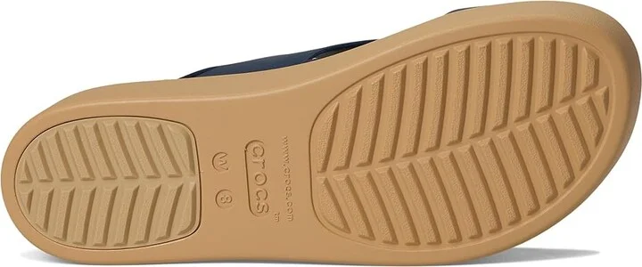 Crocs Brooklyn Low Wedge Women's Sandals Navy/Tan : 10 M - Image 3