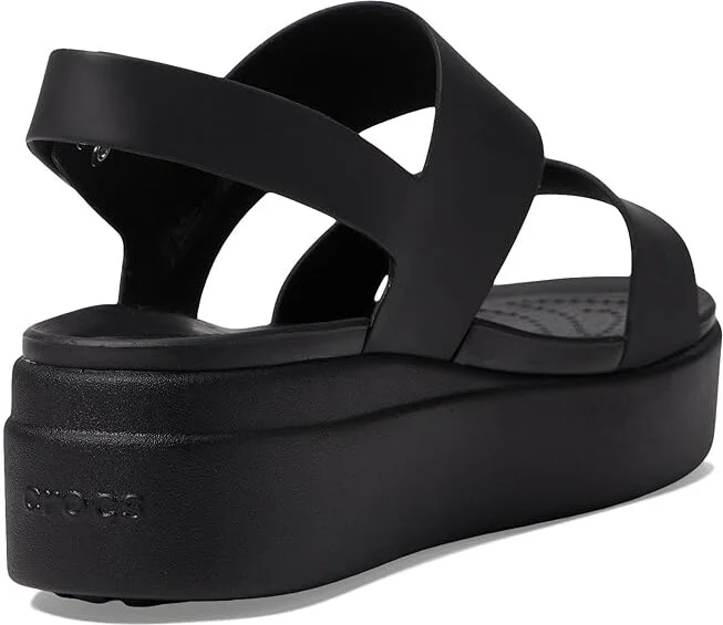 Crocs Brooklyn Low Wedge Women's Wedge Shoes Black/Black : 4 M, Synthetic - Image 5