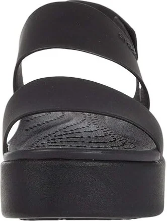 Crocs Brooklyn Low Wedge Women's Wedge Shoes Black/Black : 4 M, Synthetic - Image 6
