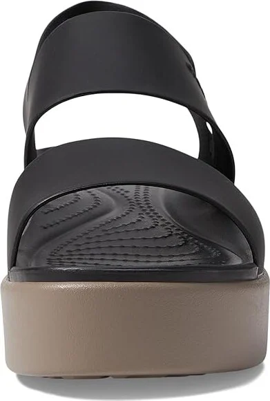 Crocs Brooklyn Low Wedge Women's Wedge Shoes Black/Mushroom : 10 M, Synthetic - Image 3